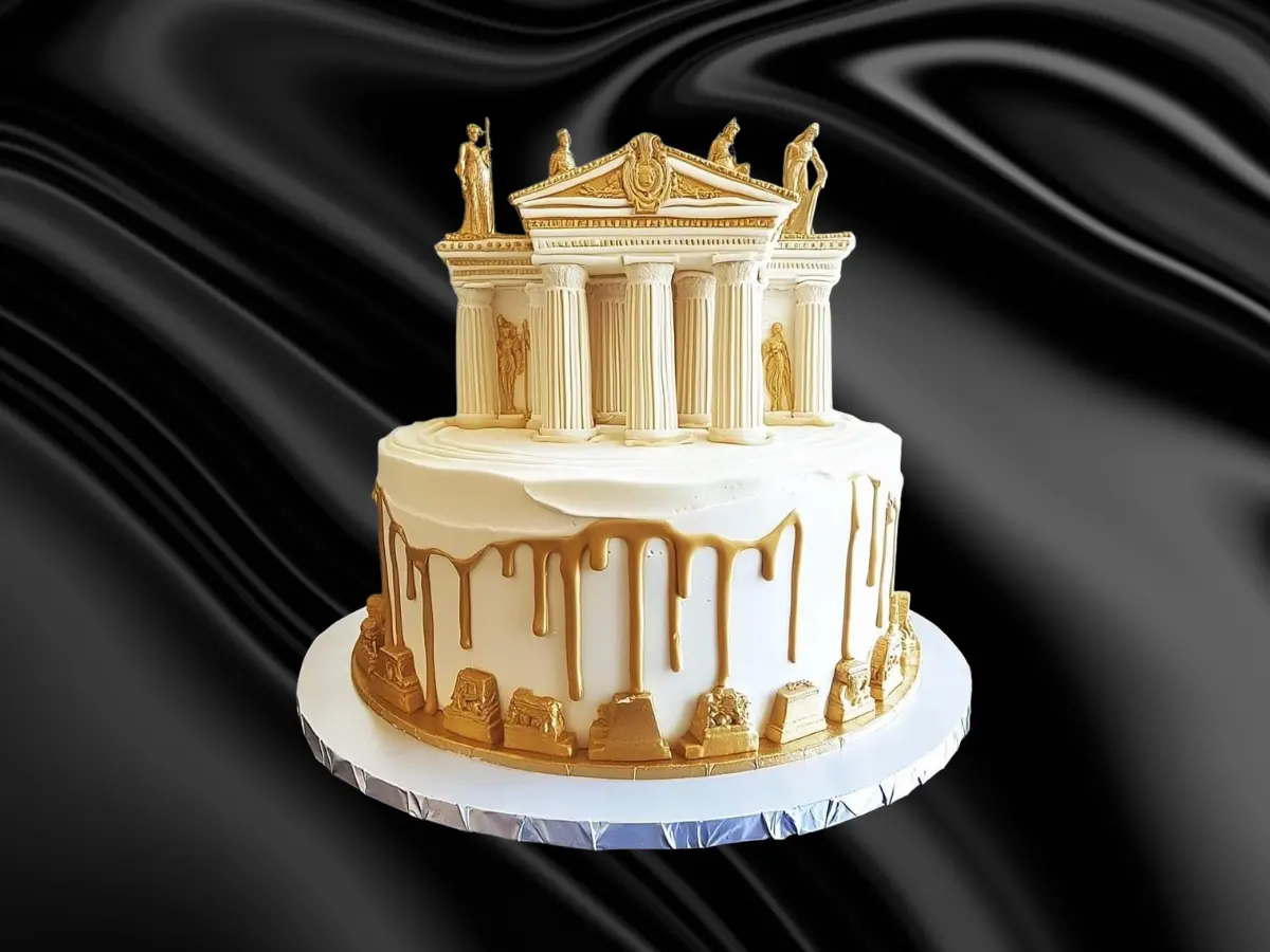 Tort personalizat elegant pentru evenimente de lux Infinity Luxury Events