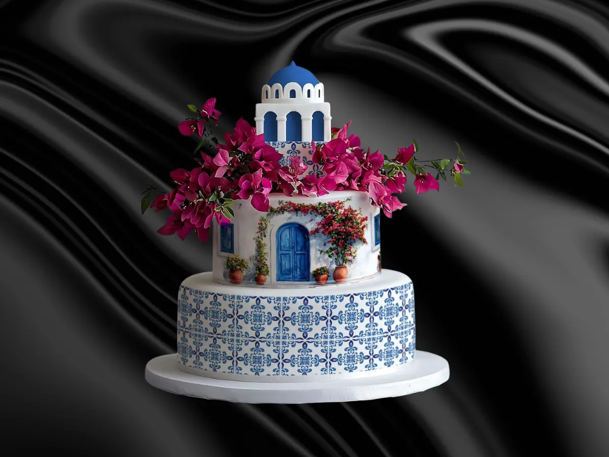 Tort personalizat elegant pentru evenimente de lux Infinity Luxury Events